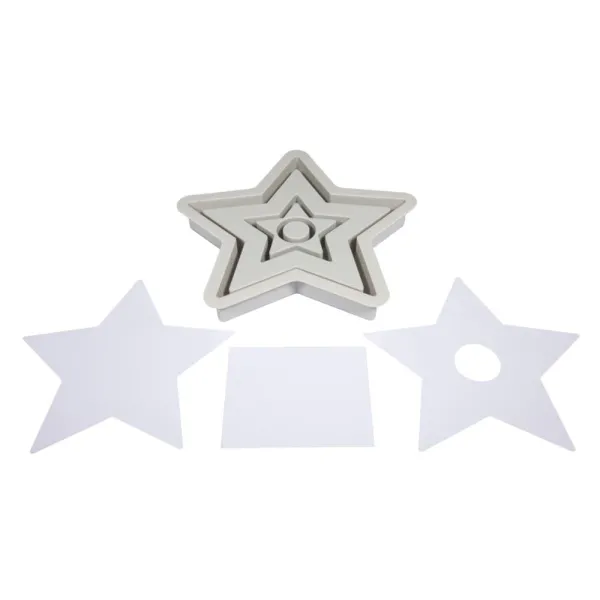 Καλούπι σιλικόνης rayher αστέρια 18.5x18.5x3cm 5 αστέρια - Rayher