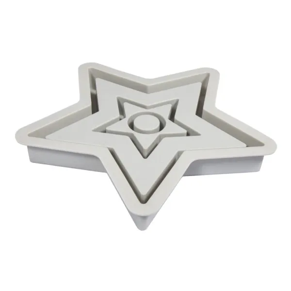 Καλούπι σιλικόνης rayher αστέρια 18.5x18.5x3cm 5 αστέρια - Rayher