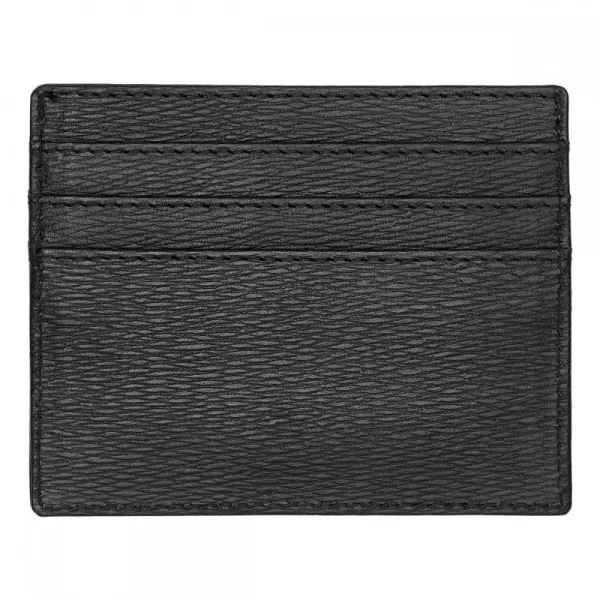 Καρτοθήκη δερμάτινη hugo boss iconic black - Hugo boss