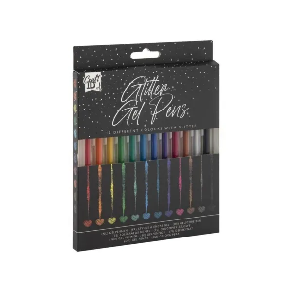 Μαρκαδόροι gel με glitter nassau 12 χρώματα - Nassau