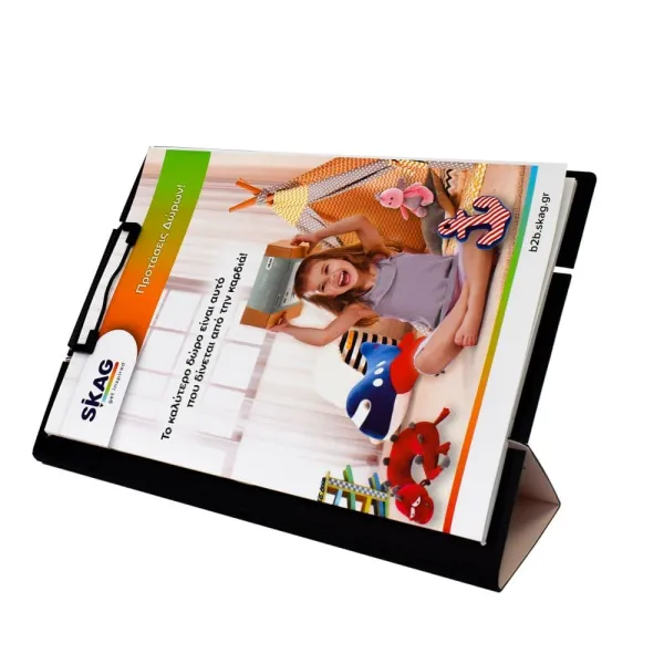 Ντοσιέ με πιάστρα skag με καπάκι foam pastel a4 - Skag