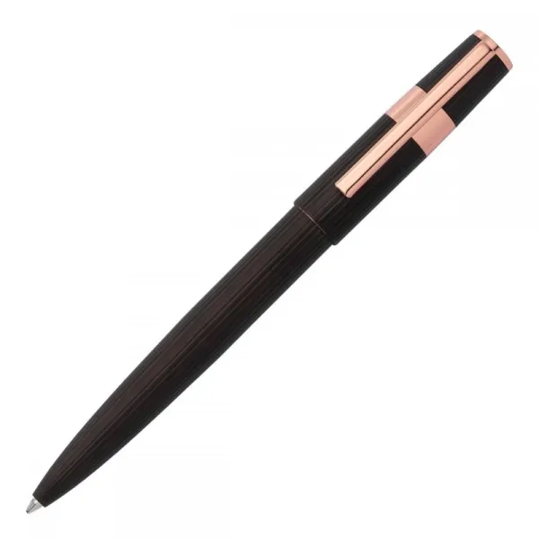 στυλό hugo boss gear gear pinstripe black / rosegold ballpen - Hugo boss