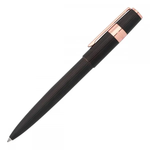 στυλό hugo boss gear gear pinstripe black / rosegold ballpen - Hugo boss