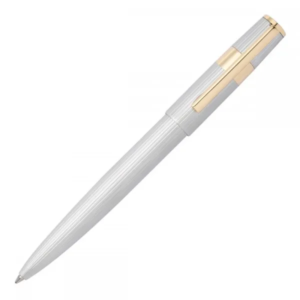 στυλό hugo boss gear pinstripe silver / gold ballpen - Hugo boss