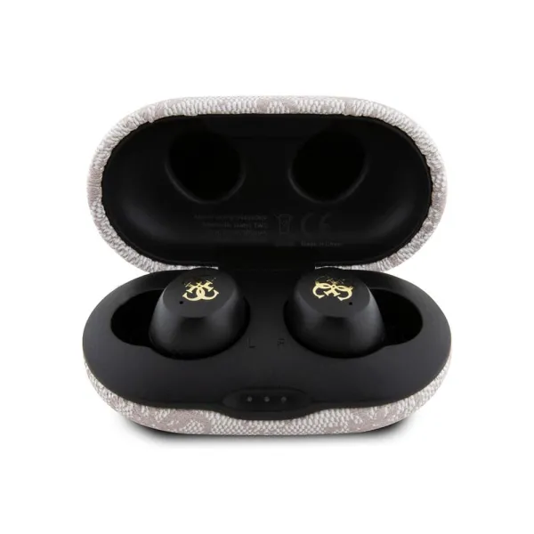 Ακουστικά guess - wireless earbuds 4g metal with docking station bluetooth 5.3 pink - Guess