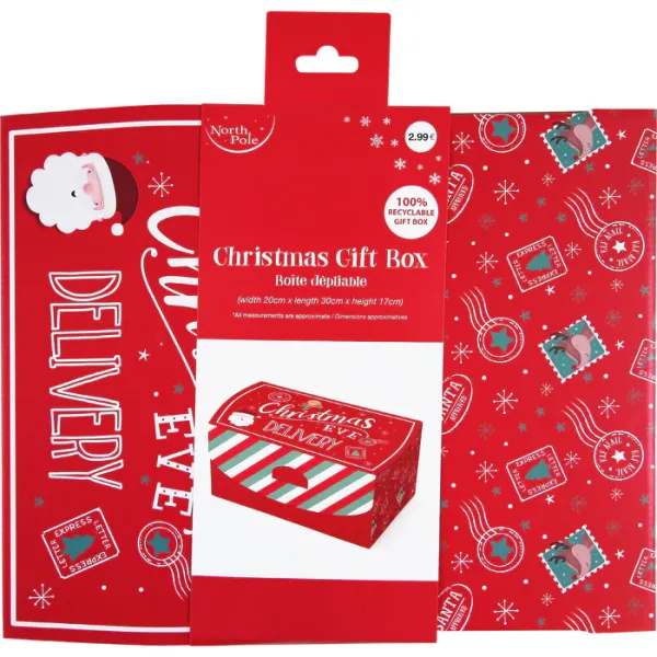 Κουτί xmas post 20x30x17cm - Eurowrap