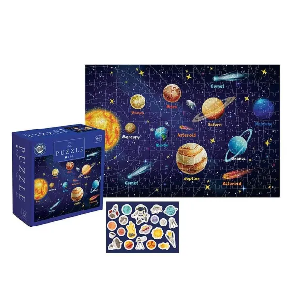 παζλ interdruk 250 κομμάτια kids 6 solar system - Interdruk