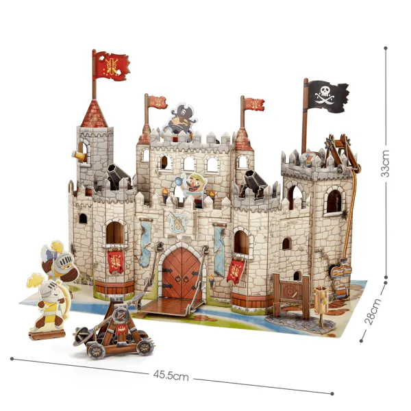 Κατασκευή 3d puzzle pirate knight castle cubic fun 183 τεμάχια 5+ - Cubic fun