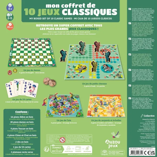 παιχνίδια auzou classic games my boxes set of 10 games - Auzou