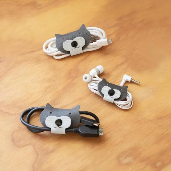 πιάστρα καλωδίων cat cable ties 3 τεμάχια kikkerland - Kikkerland