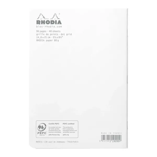 σημειωματάριο rhodia classic white a5 dotted 48 φύλλα - Rhodia