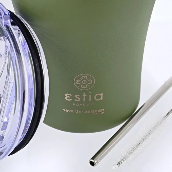 ποτήρι θερμός estia coffee mug save the aegean 350ml forest spirit - Estia