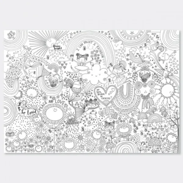 Αφίσα ζωγραφικής colouring poster magical fairyland 70x100cm - Rachel hellen