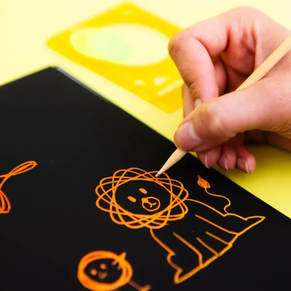 Μπλοκ ζωγραφικής bookoli scratch art spiro 4+ - Bookoli