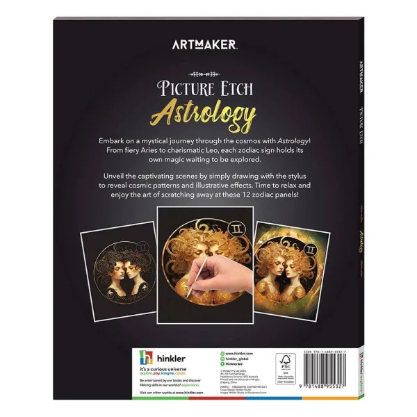 Μπλοκ ζωγραφικής hinkler picture etch astrology - Hinkler