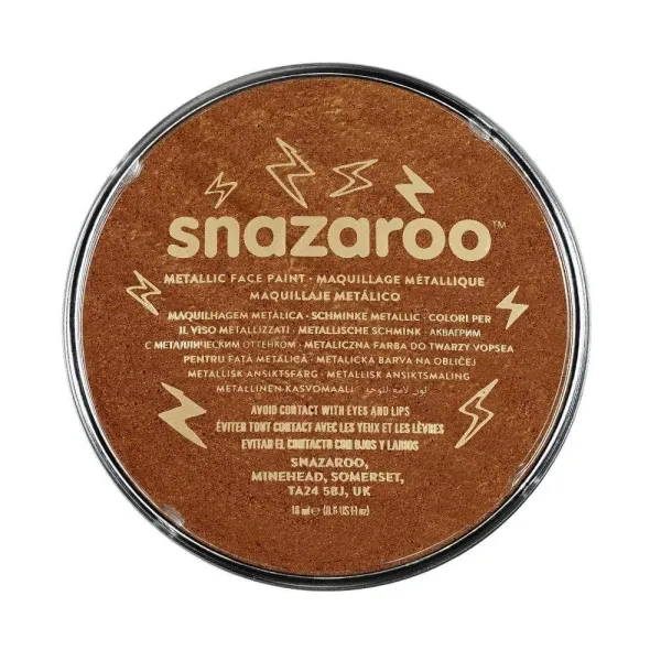 χρώματα για το πρόσωπο snazaroo metallic copper 18ml - Snazaroo