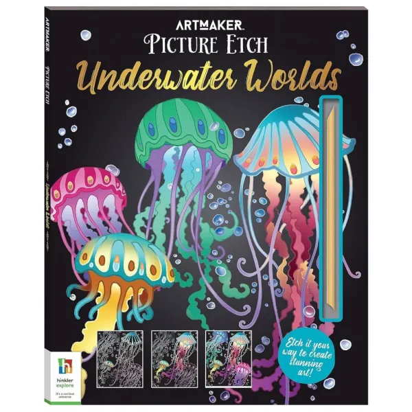 Μπλοκ ζωγραφικής hinkler picture etch underwater worlds - Hinkler