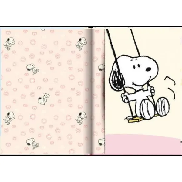 σημειωματάριο premium paper snoopy σκληρό εξώφυλλο με λάστιχο 10.5x14.5cm skating - Premium paper