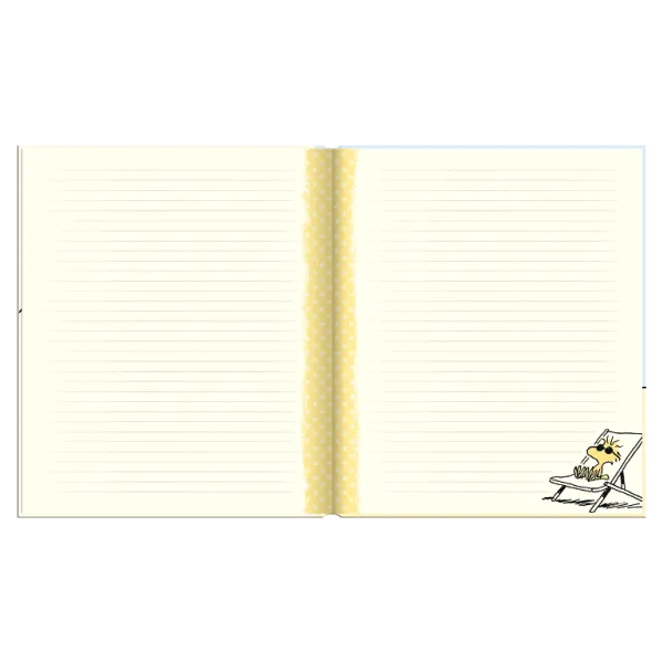 σημειωματάριο premium paper snoopy σκληρό εξώφυλλο με λάστιχο 17x21cm sunbathing - Premium paper