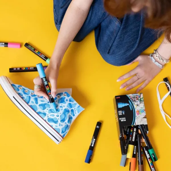 Μαρκαδόρος posca fine pc-3m άσπρο - Uniball