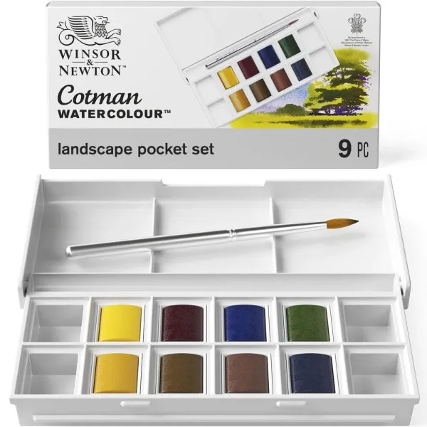 Ακουαρέλες winsor & newton cotman watercolour landscape pocket set - Winsor & newton