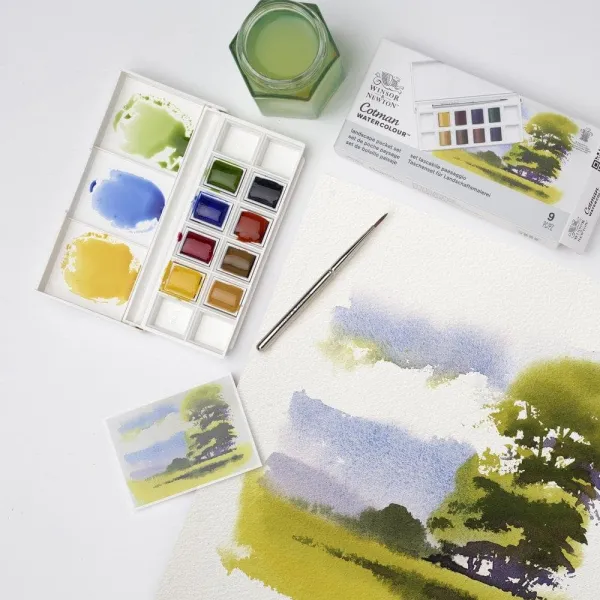 Ακουαρέλες winsor & newton cotman watercolour landscape pocket set - Winsor & newton
