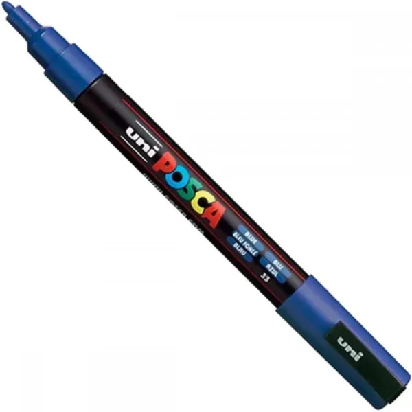 Μαρκαδόρος posca fine pc-3m blue - Uniball
