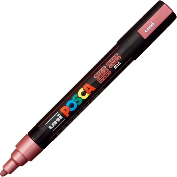 Μαρκαδόρος posca medium pc-5m metallic red - Uniball