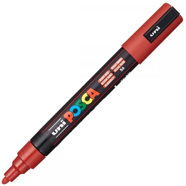 Μαρκαδόρος posca medium pc-5m ruby red - Uniball