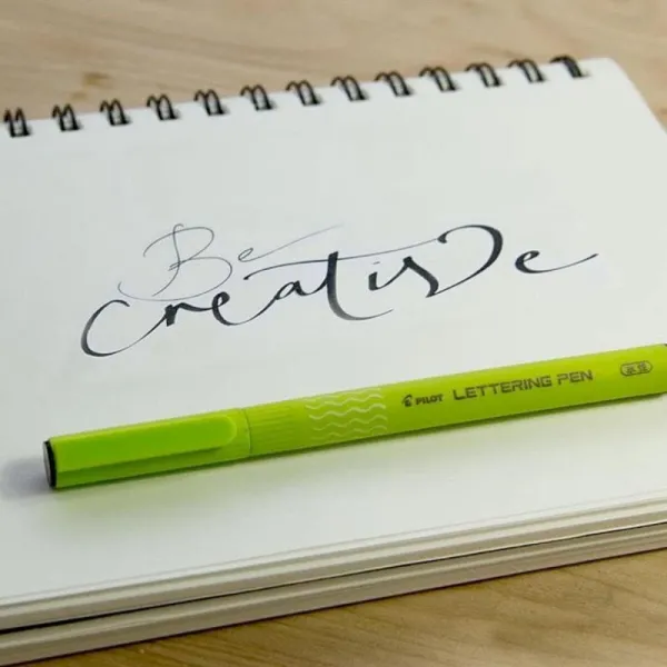 Μαρκαδόρος καλλιγραφίας pilot lettering pen 2.0mm μαύρο - Pilot