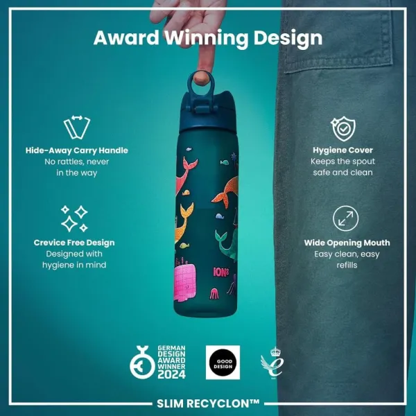 παγούρι ion8 slim 500ml whales - Ion8