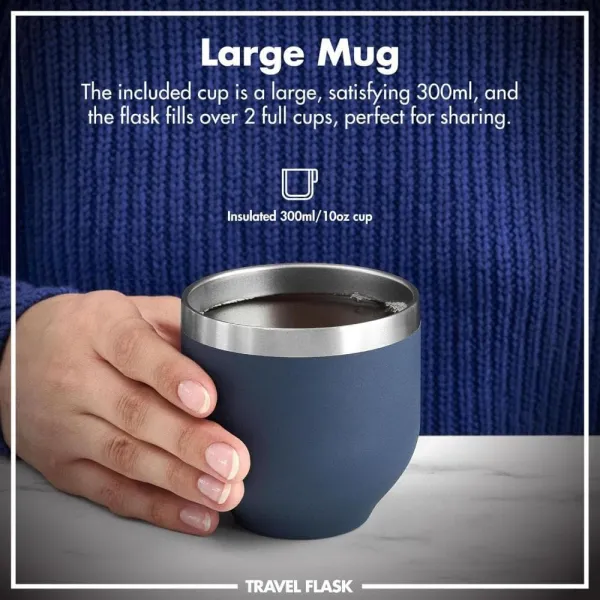 Θερμός ion8 luma με κύπελο 700ml ash navy - Ion8