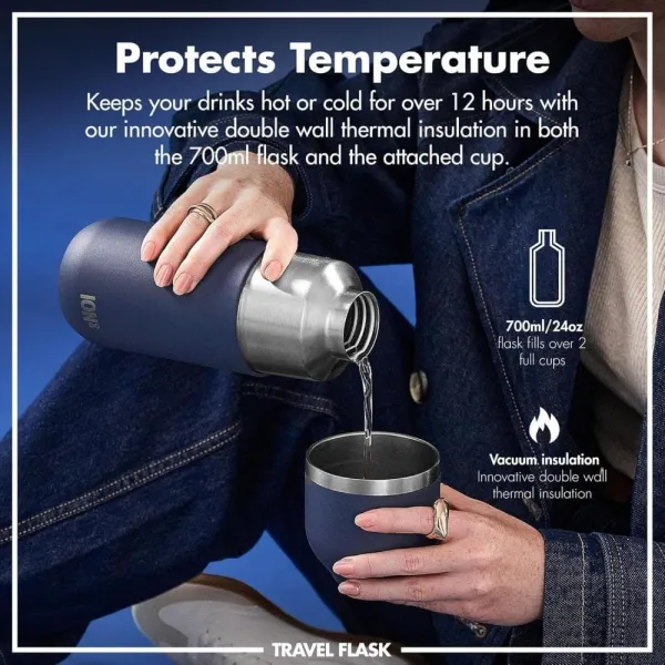 Θερμός ion8 luma με κύπελο 700ml green - Ion8