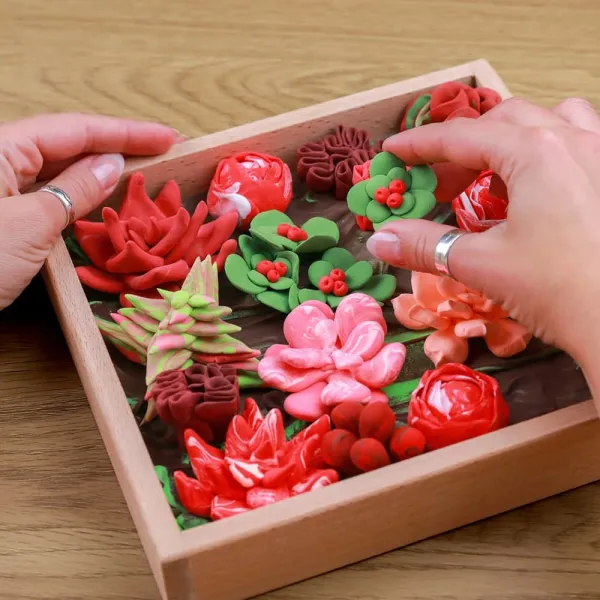 Δημιουργικό σετ κατασκευής 3d με πηλό okto succulents passion 14+ - Okto