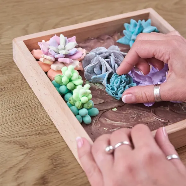 Δημιουργικό σετ κατασκευής 3d με πηλό okto succulents tenderness 14+ - Okto