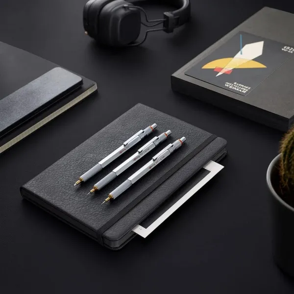 Μηχανικό μολύβι rotring 800 0.5mm silver - Rotring