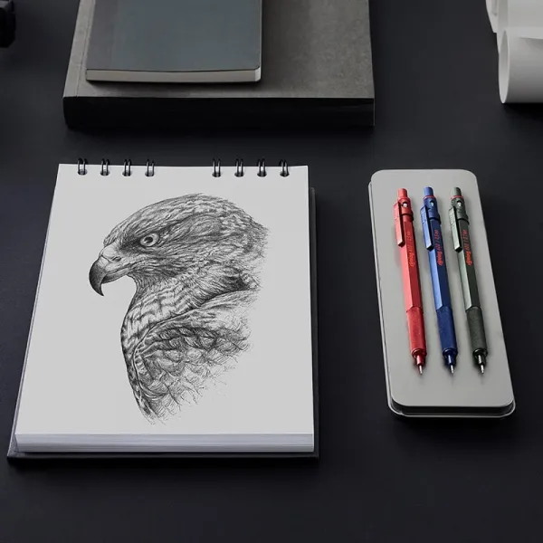 Μηχανικό μολύβι rotring 600 0.5mm metal green - Rotring