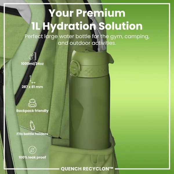 παγούρι ion8 1000ml green - Ion8