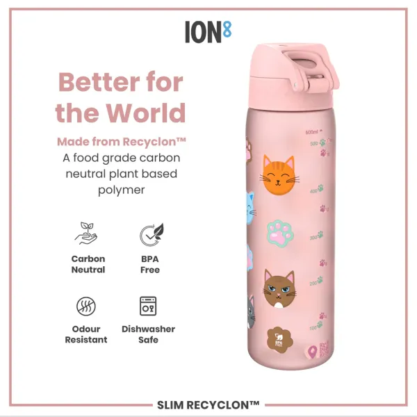 παγούρι ion8 πλαστικό 500ml cats - Ion8