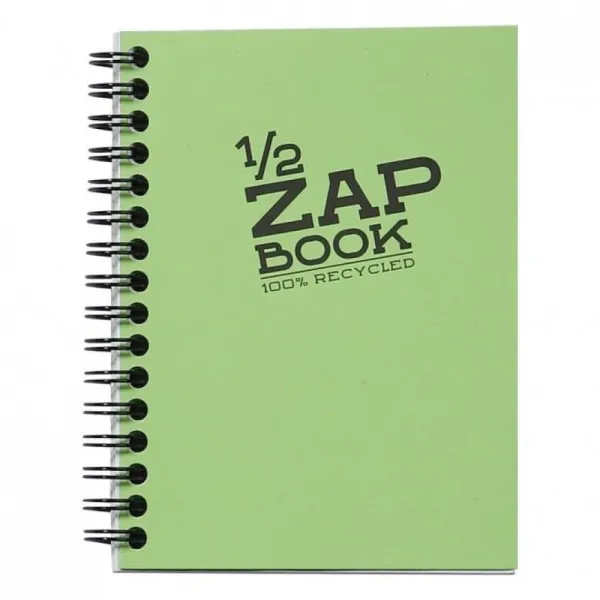 Μπλοκ clairefontaine 1/2 zap book σπιράλ 100% recycled a5 - Clairefontaine