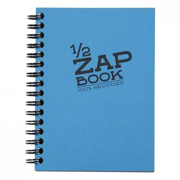 Μπλοκ clairefontaine 1/2 zap book σπιράλ 100% recycled a6 - Clairefontaine