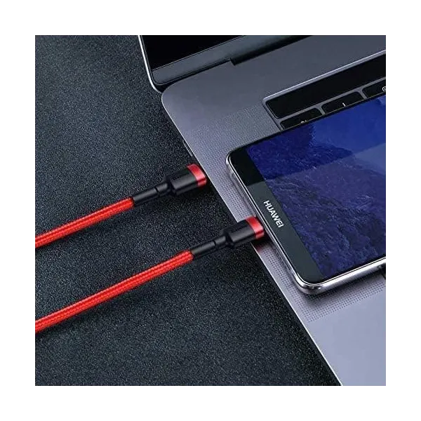 Καλώδιο baseus data cable cafule type-c to type-c 60w 2m red black - Baseus
