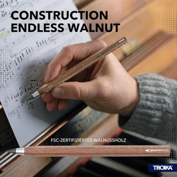 Μολύβι multitasking pencil troika walnut διάρκεια 20 χιλιόμετρα - Troika