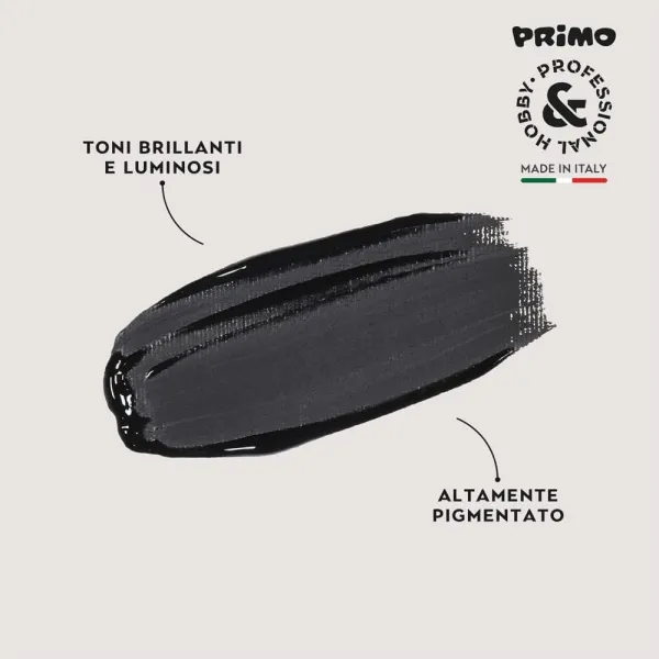 Ακρυλικό χρώμα primo 75ml black - Cmp primo