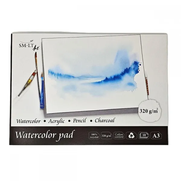 Μπλοκ ακουαρέλλας smlt art α3 320gr 10 φύλλα - Smlart