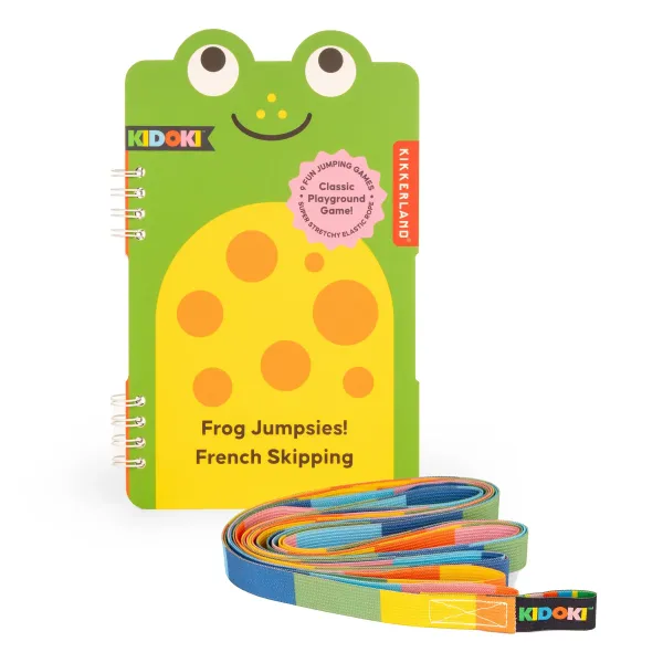παιχνίδι με λάστιχο kidoki frog jumpsies kikkerland - Kikkerland