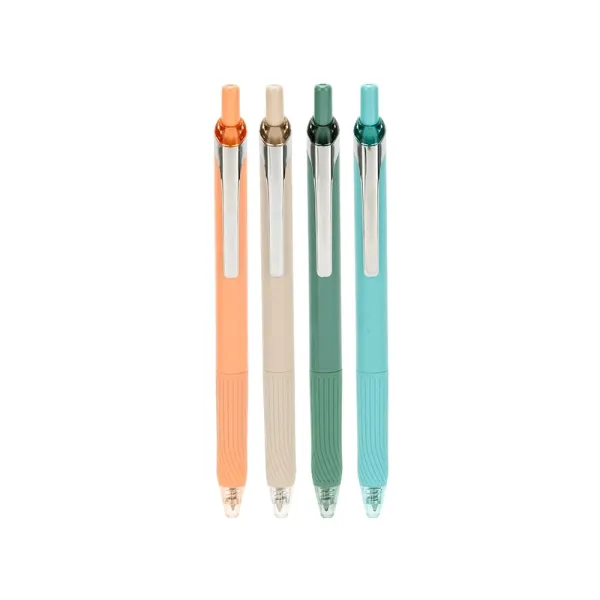 στυλό deli nusign gel με κουμπί 0.5mm μπλε μελάνι 8 τεμάχια ns666-bl - Deli