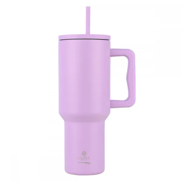 Θερμός estia straw tumbler xl 1200ml lavender - Estia