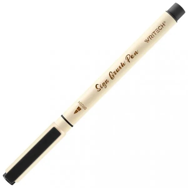 Μαρκαδόρος writech sign brush pen w827 black - Writech