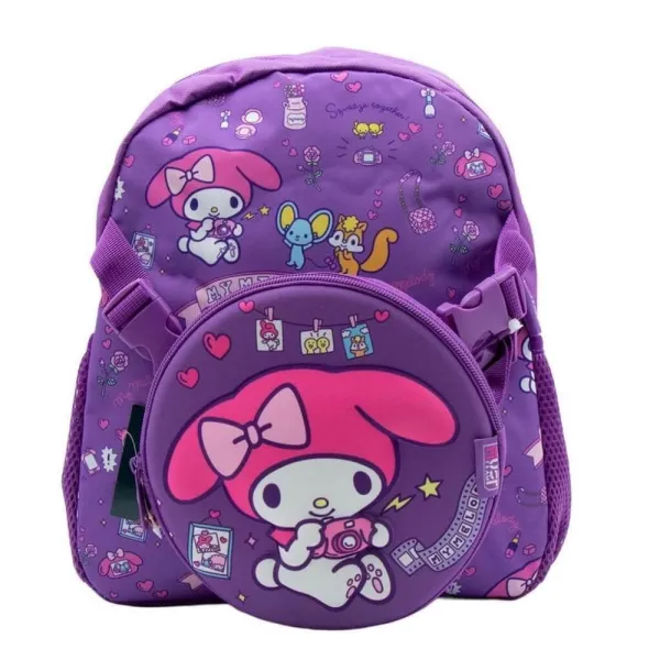 σακίδιο νηπιαγωγείου must team my melody 1 θήκη μωβ με αποσπώμενο τσαντάκι - Diakakis